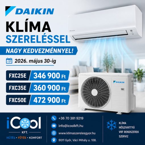 Daikin FTXC25E 2,5 KW split klíma